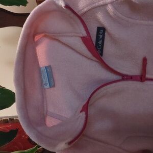 Girls pink Columbia fleece jacket